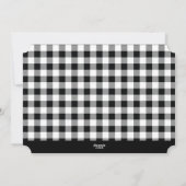 Aangepaste tekst zwart-wit en geplakt feestdagenkaart (Achterkant)