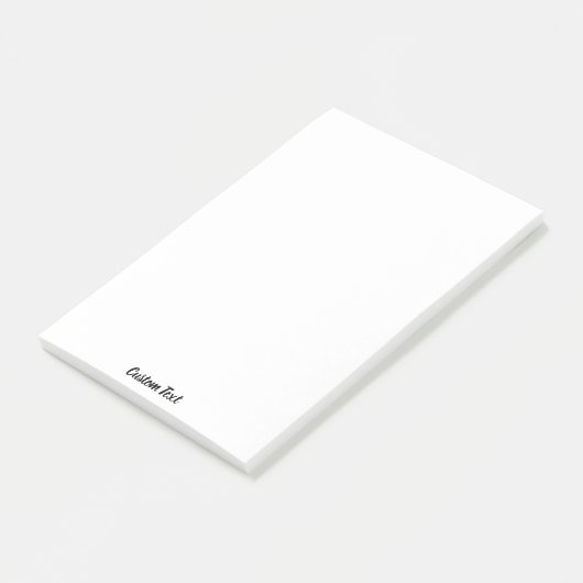 Aangepaste tekst Zwarte script op wit Post-it® Notes (Schuin)