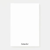 Aangepaste tekst Zwarte script op wit Post-it® Notes (Voorkant)