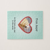 Aangepaste tekstaqua voor foto's samenstellen legpuzzel (Horizontaal)