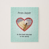 Aangepaste tekstaqua voor foto's samenstellen legpuzzel (Verticaal)