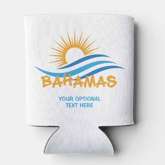 Aangepaste tekstbahama's blikjeskoeler (Achterkant)