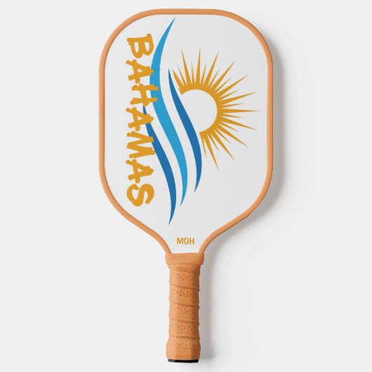 Aangepaste tekstbahama's pickleball paddle (Achterkant)