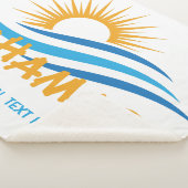 Aangepaste tekstbahama's sherpa deken (3/4)