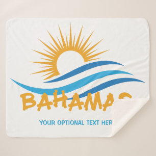 Aangepaste tekstbahama's sherpa deken
