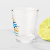 Aangepaste tekstbahama's shot glas (Rechts)