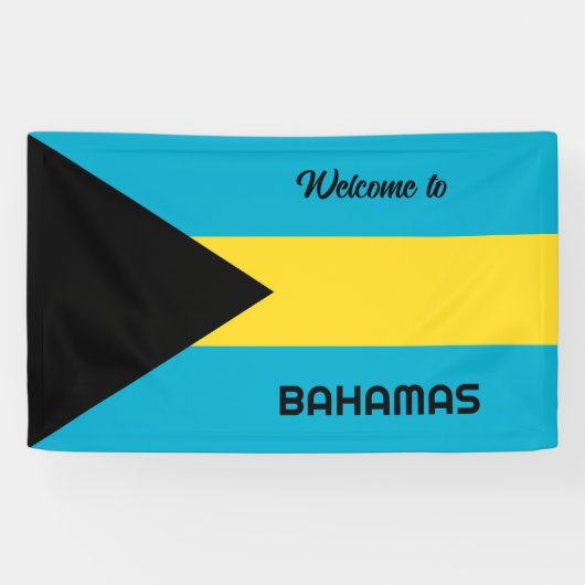 Aangepaste tekstbahama's spandoek (Horizontaal)