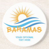 Aangepaste tekstbahama's zandsteen onderzetter (Voorkant)