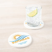 Aangepaste tekstbahama's zandsteen onderzetter (Zijkant)