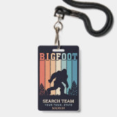 Aangepaste tekstbalk badge (Voorzijde met lanyard)