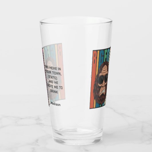 Aangepaste tekstbalk glas (Rechts)