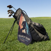 Aangepaste tekstbalk golfhanddoek (Groen)