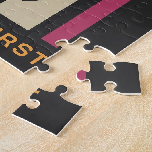 Aangepaste tekstbalk legpuzzel (Zijkant)