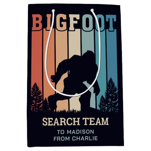 Aangepaste tekstbalk medium cadeauzakje (Voorkant)