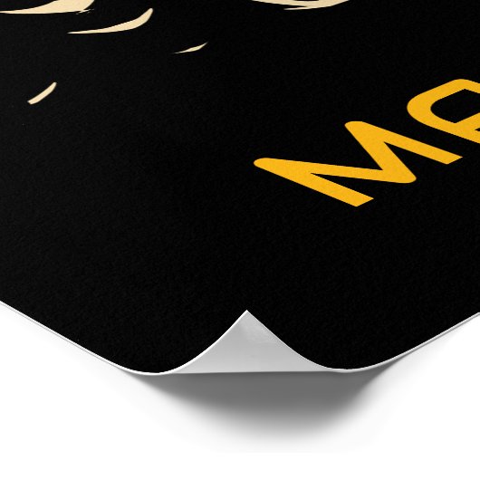 Aangepaste tekstbalk poster (Hoek)