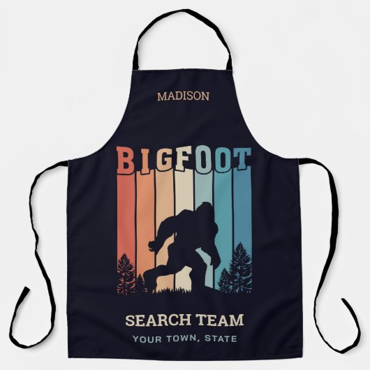 Aangepaste tekstbalk schort (Voorkant)