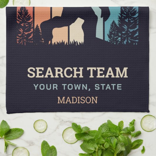 Aangepaste tekstbalk theedoek (Gevouwen)