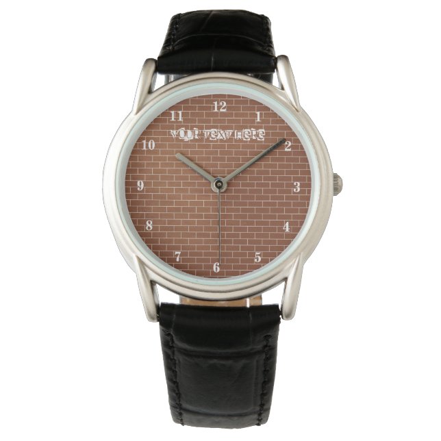 Aangepaste tekstbalkmuur horloge (Voorkant)