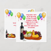 Aangepaste tekstballonnen en uitnodigingen van voe (Voorkant / Achterkant)