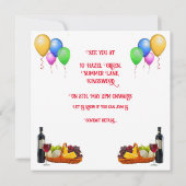 Aangepaste tekstballonnen en uitnodigingen van voe (Achterkant)