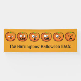 Aangepaste tekstbanner 2 van Halloween Pumpkins Spandoek