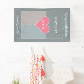 Aangepaste tekstbanner voor Heart Pattern Spandoek (Insitu)