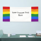 Aangepaste tekstbanner voor regenboogvlag spandoek (Beurs)