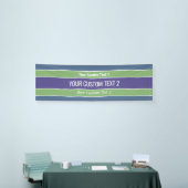 Aangepaste tekstbanner voor stripespatroonpatroon spandoek (Beurs)
