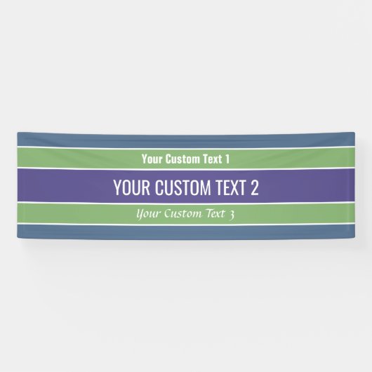 Aangepaste tekstbanner voor stripespatroonpatroon spandoek (Horizontaal)