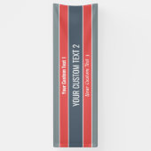 Aangepaste tekstbanner voor stripespatroonpatroon spandoek (Verticaal)