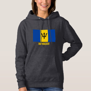Aangepaste tekstBarbados vlag Hoodie