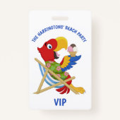Aangepaste tekstbeach party badges (Voorkant)
