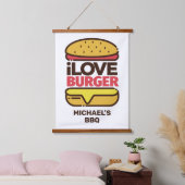 Aangepaste tekstbrander Lover Hangend Wandkleed (Slaapkamer)