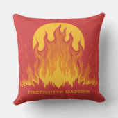 Aangepaste tekstbrandweerman kussen (Achterkant)
