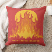 Aangepaste tekstbrandweerman kussen (Deken)