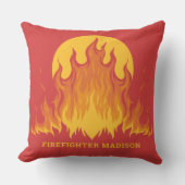 Aangepaste tekstbrandweerman kussen (Voorkant)