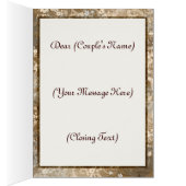 Aangepaste tekstbruiloft - Creditcard (Binnen (Rechts))