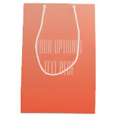 Aangepaste tekstcadezakken voor doorloopgradiënt medium cadeauzakje (Achterkant)