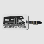 Aangepaste tekstCamper Van Bagagelabel (Voorkant (horizontaal))
