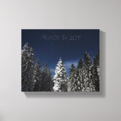 Aangepaste tekstcanvas in de winter Sky Canvas Afdruk (Voorkant)