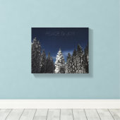 Aangepaste tekstcanvas in de winter Sky Canvas Afdruk (Insitu (Houten vloer))