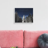 Aangepaste tekstcanvas in de winter Sky Canvas Afdruk (Insitu (Woonkamer))
