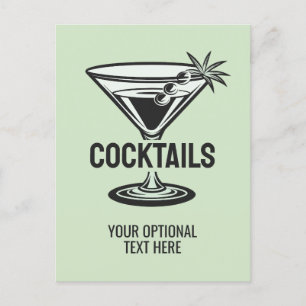aangepaste tekstcocktail briefkaart