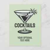 aangepaste tekstcocktail briefkaart (Voorkant)