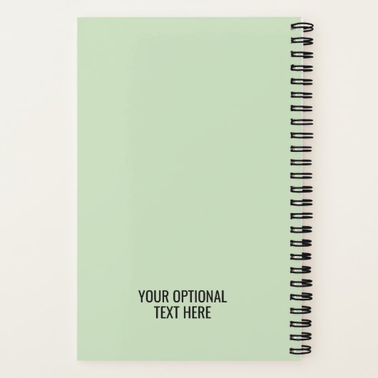 aangepaste tekstcocktail notitieboek (Achterkant)