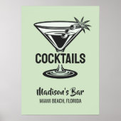 aangepaste tekstcocktail poster (Voorkant)
