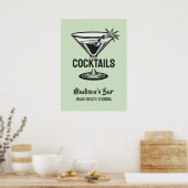 aangepaste tekstcocktail poster (Keuken)