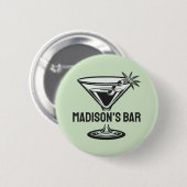 aangepaste tekstcocktail ronde button 5,7 cm (Voorkant /achterkant)