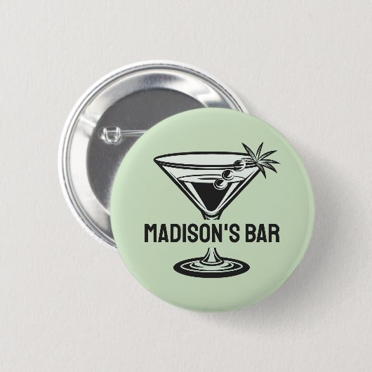 aangepaste tekstcocktail ronde button 5,7 cm (Voorkant /achterkant)