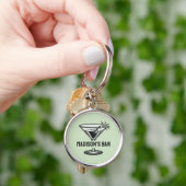 aangepaste tekstcocktail sleutelhanger (Hand)